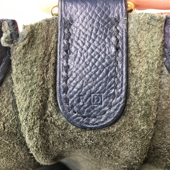 Authentic HERMES Evelyne GM crossbody bag Indigo navy leather - Picture 9 of 16